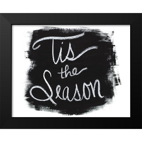 Tis The Season Black Modern Wood Framed Art Print by Bryant, Susan