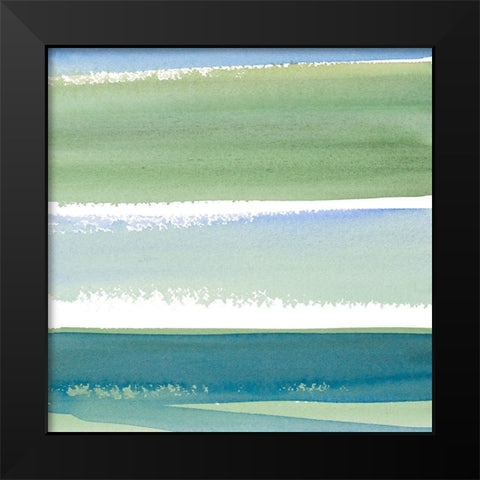 Morning Pasture Square II Black Modern Wood Framed Art Print by Loreth, Lanie