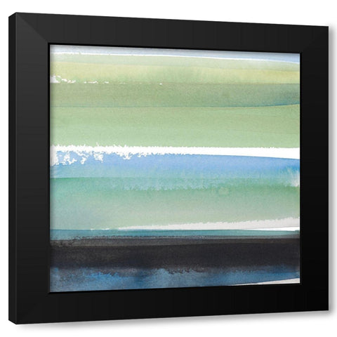 Morning Pasture Square III Black Modern Wood Framed Art Print by Loreth, Lanie