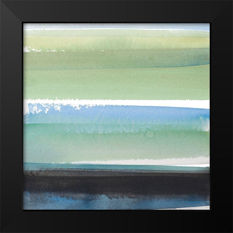 Morning Pasture Square III Black Modern Wood Framed Art Print by Loreth, Lanie