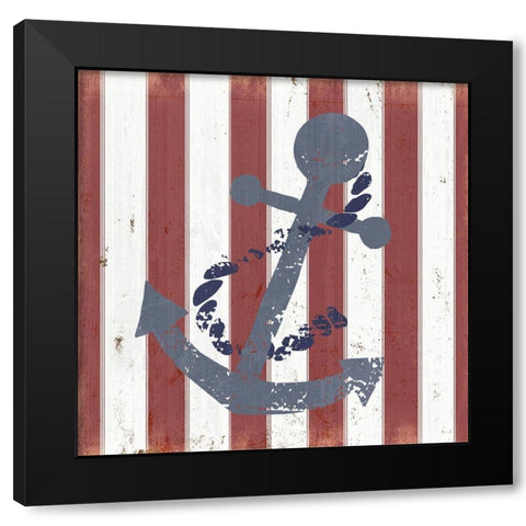 American Coastal III Black Modern Wood Framed Art Print with Double Matting by Quach, Anna