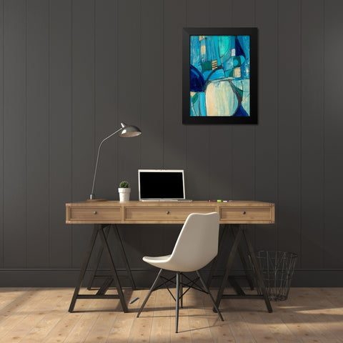 Rare Charm II Black Modern Wood Framed Art Print by Maria, Robin