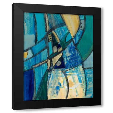 Rare Charm Black Modern Wood Framed Art Print by Maria, Robin