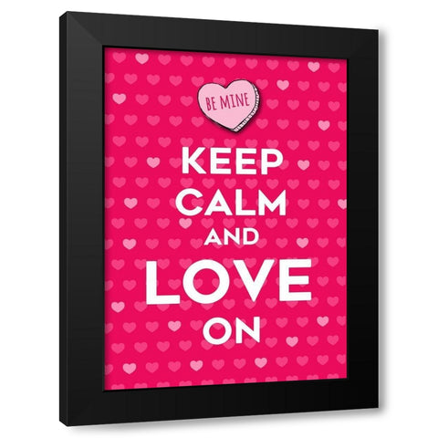 Be Mine Black Modern Wood Framed Art Print by Quach, Anna