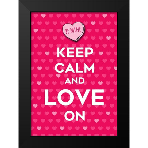 Be Mine Black Modern Wood Framed Art Print by Quach, Anna