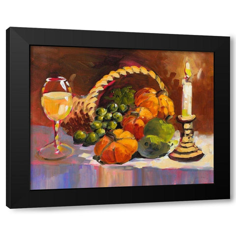 Candle Light Harvest I Black Modern Wood Framed Art Print by Slivka, Jane