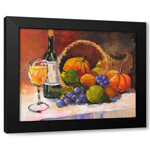 Candle Light Harvest II Black Modern Wood Framed Art Print with Double Matting by Slivka, Jane
