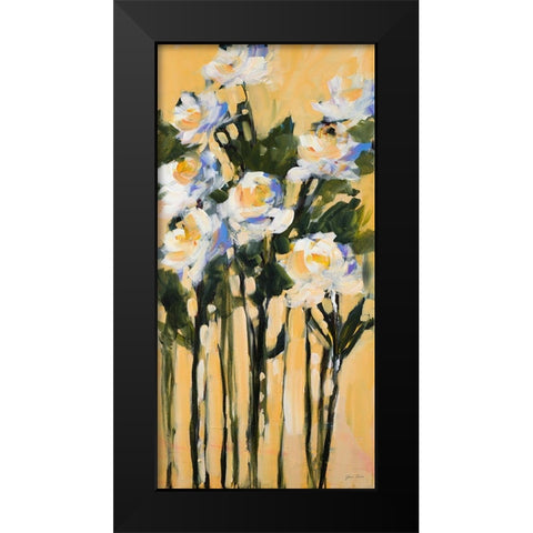 Long Stem Roses Black Modern Wood Framed Art Print by Slivka, Jane