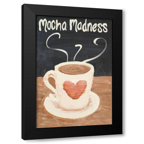 Mocha Madness Black Modern Wood Framed Art Print with Double Matting by Acosta