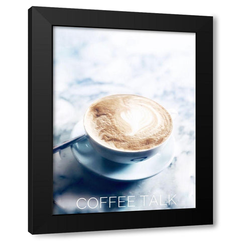 Coffee Talk Black Modern Wood Framed Art Print with Double Matting by Acosta