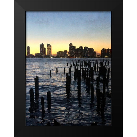 By The Pond Black Modern Wood Framed Art Print by Acosta