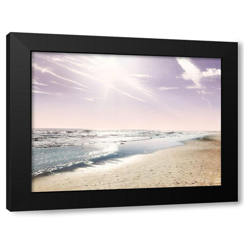 Great Beach Day Black Modern Wood Framed Art Print by Acosta