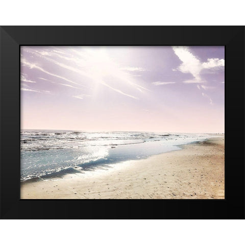 Great Beach Day Black Modern Wood Framed Art Print by Acosta