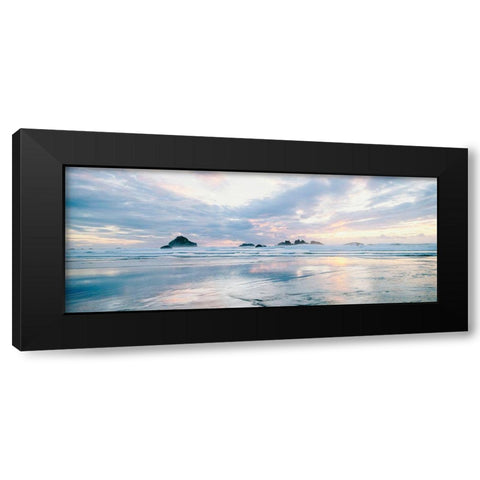 Sunrise Tides Black Modern Wood Framed Art Print with Double Matting by Amos, Andy