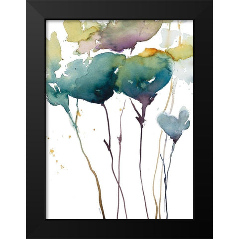 Wildflower Grace I Black Modern Wood Framed Art Print by Loreth, Lanie