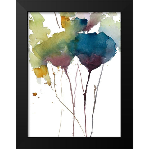 Wildflower Grace II Black Modern Wood Framed Art Print by Loreth, Lanie