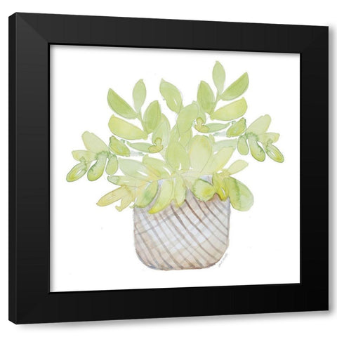 Potted Plant I Black Modern Wood Framed Art Print with Double Matting by Loreth, Lanie