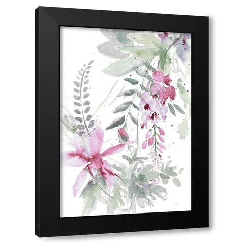 Spring Glicinia I Black Modern Wood Framed Art Print with Double Matting by Pinto, Patricia