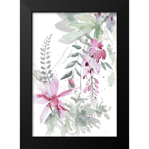 Spring Glicinia I Black Modern Wood Framed Art Print by Pinto, Patricia