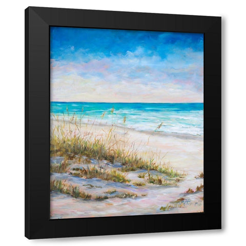 Ocean View Black Modern Wood Framed Art Print with Double Matting by DeRice, Julie