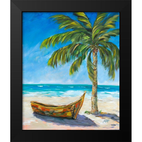 Paradise Trip Black Modern Wood Framed Art Print by DeRice, Julie