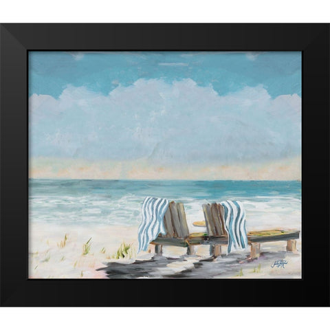 Coastal Sunsets Black Modern Wood Framed Art Print by DeRice, Julie