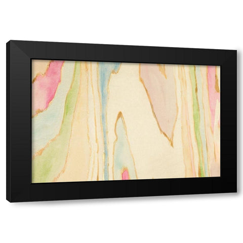Against the Grain Abstract Black Modern Wood Framed Art Print with Double Matting by Bryant, Susan