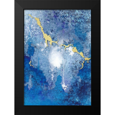 From Above II Black Modern Wood Framed Art Print by Diannart