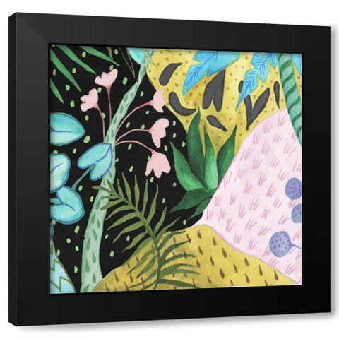 In the Tropics I Black Modern Wood Framed Art Print by Medley, Elizabeth
