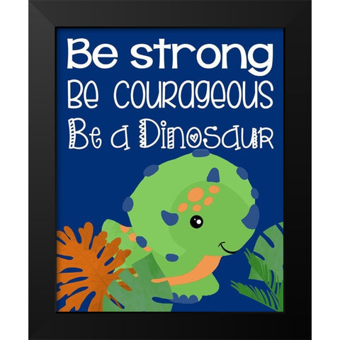 Dino I Black Modern Wood Framed Art Print by Quach, Anna