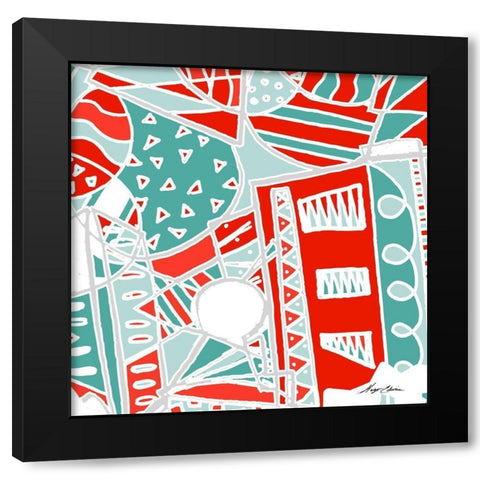 Uptown Funk I Black Modern Wood Framed Art Print with Double Matting by Edwins, Hugo