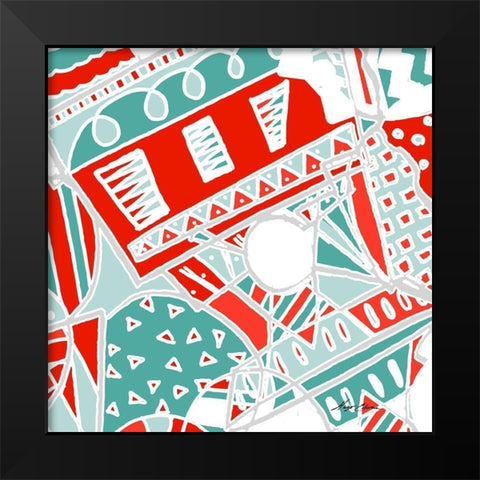 Uptown Funk II Black Modern Wood Framed Art Print by Edwins, Hugo