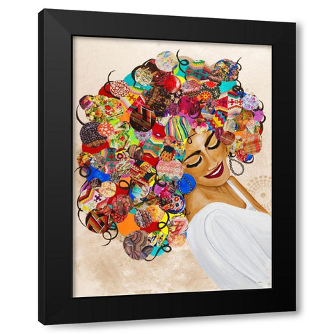 Radiant Queen Black Modern Wood Framed Art Print by Ritter, Gina