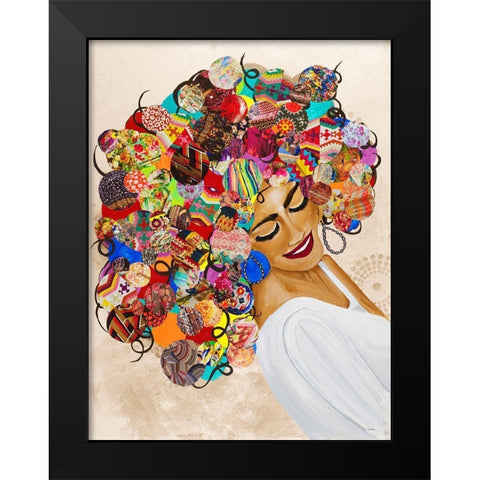Radiant Queen Black Modern Wood Framed Art Print by Ritter, Gina