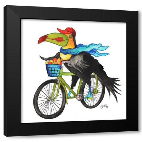 What a Wild Ride II Black Modern Wood Framed Art Print with Double Matting by Medley, Elizabeth