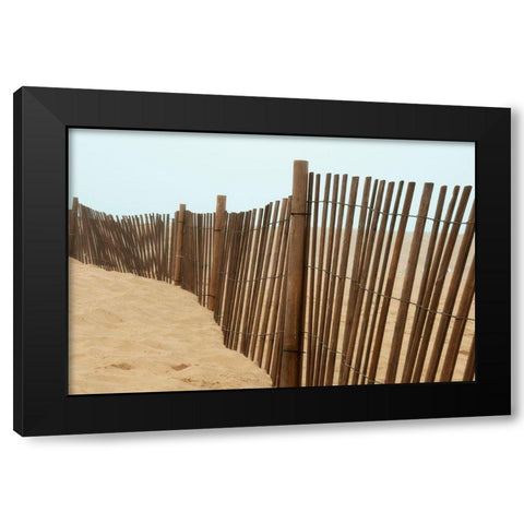 Beach Views Black Modern Wood Framed Art Print with Double Matting by Bill Carson Photography