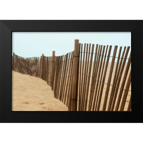 Beach Views Black Modern Wood Framed Art Print by Bill Carson Photography