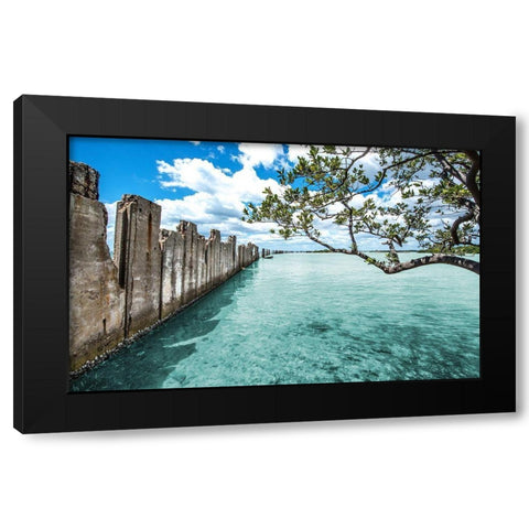 Crystal Clear Paradise Black Modern Wood Framed Art Print by Bill Carson Photography