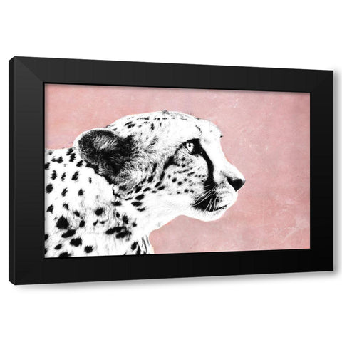 Wild Black Modern Wood Framed Art Print with Double Matting by SD Graphics Studio