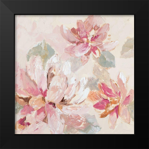 Blushing Spring I Black Modern Wood Framed Art Print by Loreth, Lanie