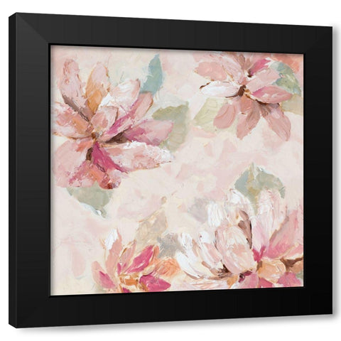 Blushing Spring II Black Modern Wood Framed Art Print with Double Matting by Loreth, Lanie