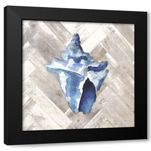 Modern Coastal I Black Modern Wood Framed Art Print with Double Matting by Loreth, Lanie