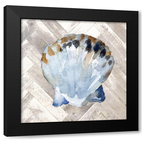 Modern Coastal II Black Modern Wood Framed Art Print with Double Matting by Loreth, Lanie