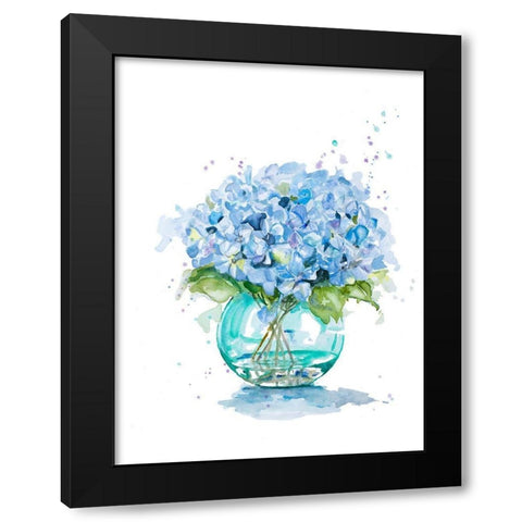 Fresh Little Flower III Black Modern Wood Framed Art Print with Double Matting by Pinto, Patricia
