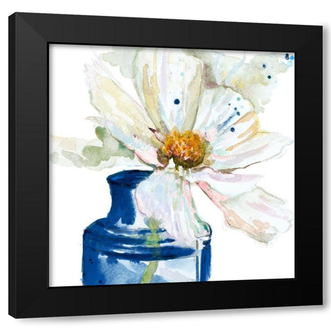 Fresh Little Flower Close Up Black Modern Wood Framed Art Print by Pinto, Patricia