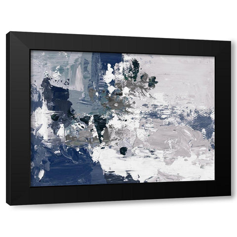 Beachside Blues Black Modern Wood Framed Art Print by Loreth, Lanie
