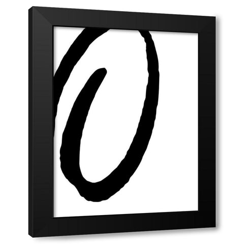 Modern Xs and Os II Black Modern Wood Framed Art Print with Double Matting by SD Graphics Studio