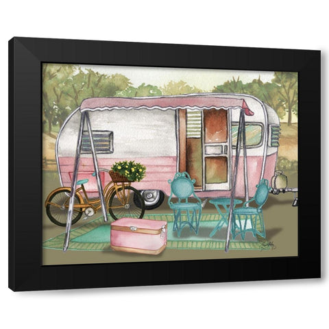 Roughing It I Black Modern Wood Framed Art Print with Double Matting by Medley, Elizabeth