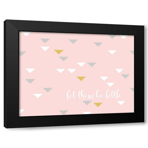 Let Them be Little Black Modern Wood Framed Art Print by Quach, Anna