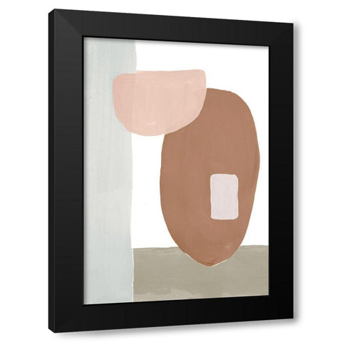 Spirit Shapes II Black Modern Wood Framed Art Print with Double Matting by Bryant, Susan